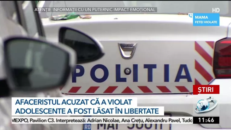 Afaceristul din Targu-Jiu ca a drogat si violat doua adolescente a fost lasat in libertate