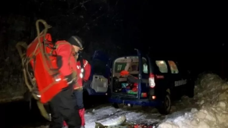 Avalansa in masivul Calimani