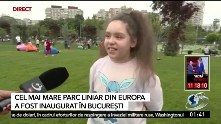 Cel mai mare parc liniar din Europa, inagurat in cartierul Militari din Bucuresti