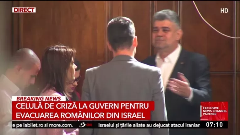 Celula de criza la Guvern pentru evacuarea romanilor din Israel