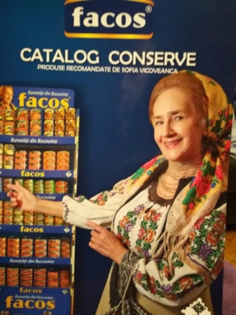 Conservele de la Facos S.A. sunt recomandate de Sofia Vicoveanca