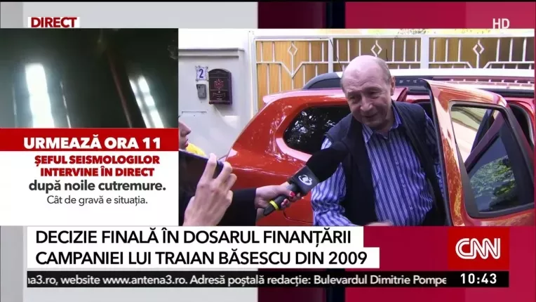 Decizie finala in dosarul finantarii campaniei lui Traian Basescu