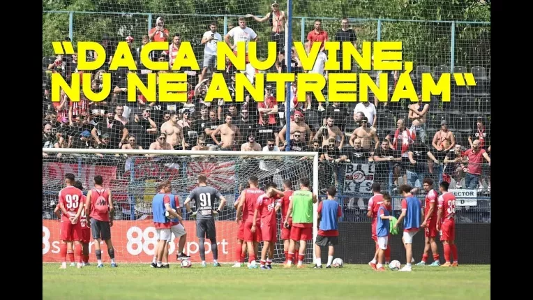 Discursul dur al lui Burca i-a amuzat pe jucatorii lui Dinamo: "M-a pufnit rasul, cu tot respectul!"