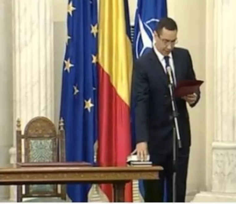 Guvernul Ponta: Ceremonia de depunere a juramantului 