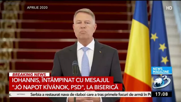Iohannis, intampinat la biserica cu mesajul: Jo napot kivanok, PSD
