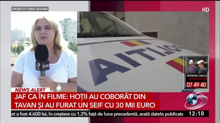 Jaf ca im filme intr-un centru comercial din Iasi. Hotii au intrat prin tavan