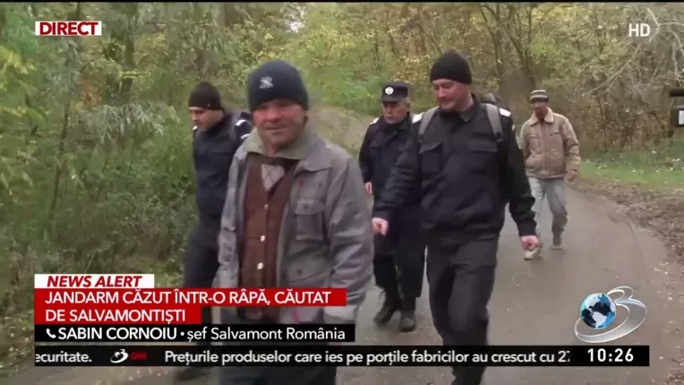 Jandarm mort, dupa ce a cazut intr-o rapa din Parangul Mare.