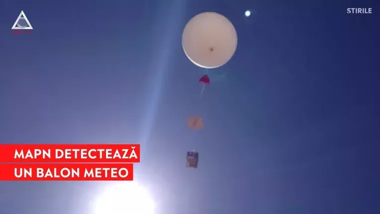 MApN a detectat un "balon meteo" in spatiul aerian al Romaniei