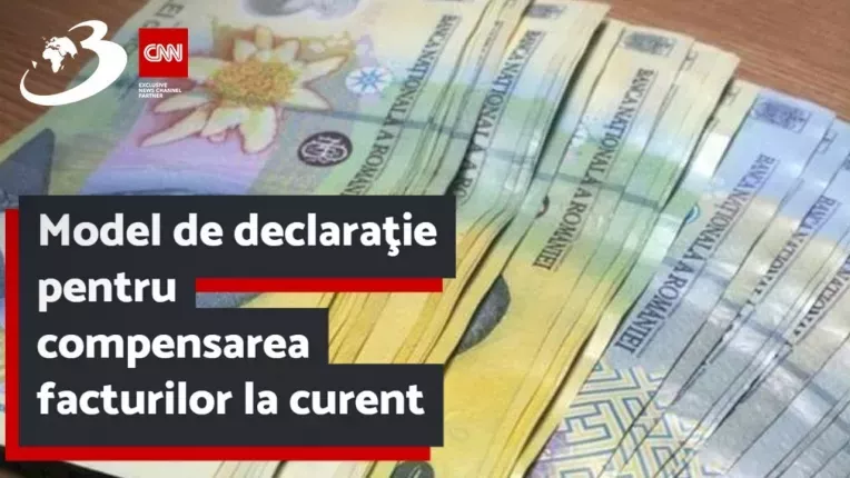 Model de declaratie pentru compensarea facturilor la curent