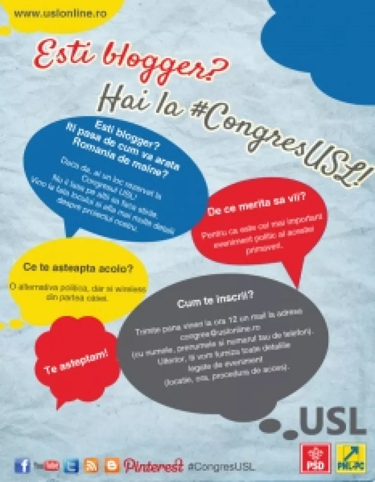 Nastase ii invita pe bloggeri la Congresul USL
