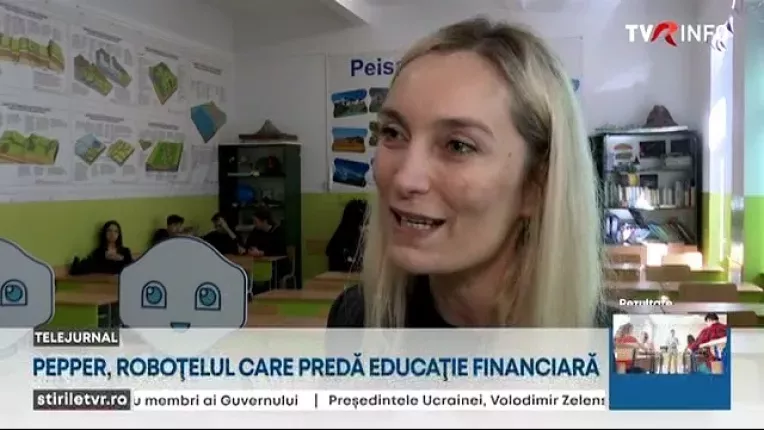 Pepper, robotelul care preda sfaturi de educatie financiara