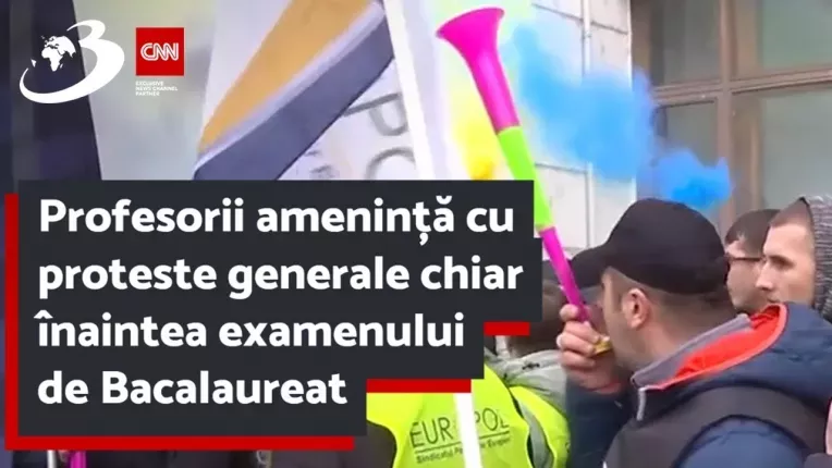 Profesorii ameninta cu proteste generale chiar inaintea examenului de Bacalaureat