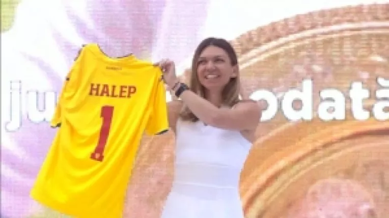 Romanii au retrait pe Arena Nationala finala de la WIMBLEDON, castigata de SIMONA HALEP