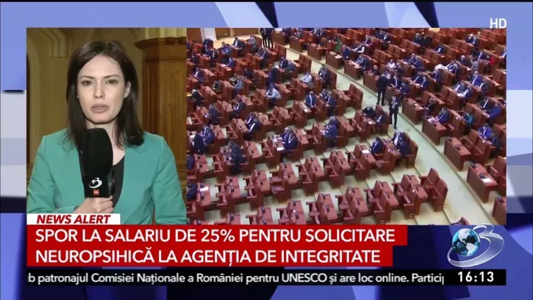 Spor la salariu de 25% pentru solicitare neuropsihica, la Agentia de Integritate