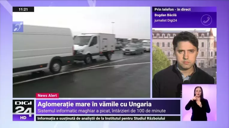 Trafic complet blocat la granita de vest a Romaniei. Sistemul informatic din Ungaria a picat