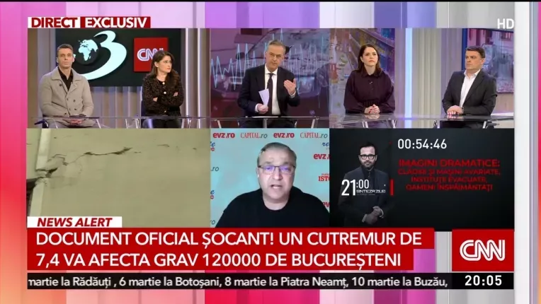 Un cutremur de 7,4 va afecta grav 120.000 de bucuresteni. Document oficial socant!